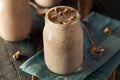Homemade Cookie Dough Milkshake Royalty Free Stock Photo