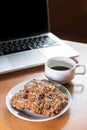 Homemade Cookie made by Grain , Raisin ,Almond, Pumpkin Seed, Cashew Nut, Cranberry , Walnut, Sunflower Seed, Chia Seed,Black Royalty Free Stock Photo