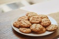 Homemade cookies for breakfast with cute characters