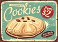 Homemade cookies retro worn sign Royalty Free Stock Photo