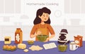 Homemade Cooking Vector Illustration