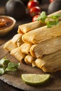 Homemade Corn and Chicken Tamales Royalty Free Stock Photo