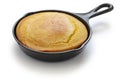 Homemade cornbread in skillet, southern cooking Royalty Free Stock Photo