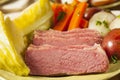 Homemade Corned Beef and Cabbage Royalty Free Stock Photo