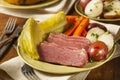 Homemade Corned Beef and Cabbage Royalty Free Stock Photo