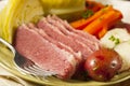 Homemade Corned Beef and Cabbage Royalty Free Stock Photo