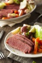 Homemade Corned Beef and Cabbage Royalty Free Stock Photo