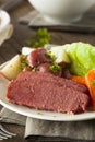 Homemade Corned Beef and Cabbage Royalty Free Stock Photo