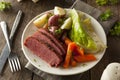 Homemade Corned Beef and Cabbage Royalty Free Stock Photo