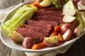 Homemade Corned Beef and Cabbage Royalty Free Stock Photo