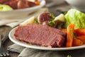 Homemade Corned Beef and Cabbage Royalty Free Stock Photo