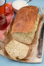 Cottage cheese dough bread with wheat bran