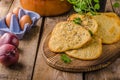 Homemade crackers, baked in oven