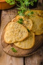 Homemade crackers, baked in oven