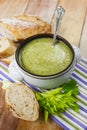 Homemade cream of broccoli soup Royalty Free Stock Photo