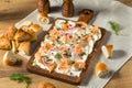 Homemade Cream Cheese Lox Bagel Board Royalty Free Stock Photo