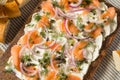 Homemade Cream Cheese Lox Bagel Board Royalty Free Stock Photo