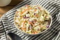 Homemade Creamy Cabbage Coleslaw Royalty Free Stock Photo