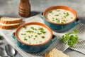 Homemade Creamy Clam Chowder Soup Royalty Free Stock Photo