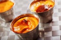 Homemade creme caramel Royalty Free Stock Photo