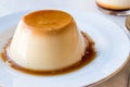 Homemade Creme Caramel with Sweet Syrup / Custard Pudding Royalty Free Stock Photo