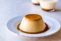 Homemade Creme Caramel with Sweet Syrup / Custard Pudding Royalty Free Stock Photo