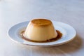 Homemade Creme Caramel with Sweet Syrup / Custard Pudding Royalty Free Stock Photo