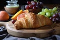 homemade croissant, filled with creamy and flavorful fruit filling