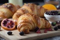 homemade croissant, filled with creamy and flavorful fruit filling