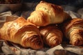 Homemade croissant pastry. Generate Ai