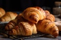 homemade croissants, baked and rolled into flaky pastries with layers of buttery goodness