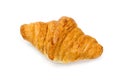 Homemade croissants on a white background