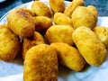 Homemade croquette plate Royalty Free Stock Photo