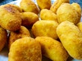 Homemade croquette plate Royalty Free Stock Photo