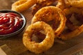 Homemade Crunchy Fried Onion Rings Royalty Free Stock Photo