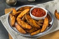 Homemade Cut Potato Wedge French Fries