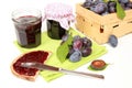 Homemade damson jam Royalty Free Stock Photo