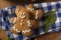 Homemade Decorated Gingerbread Men Cookies