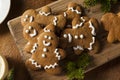 Homemade Decorated Gingerbread Men Cookies