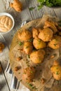 Homemade Deep Fried Hush Puppies Royalty Free Stock Photo