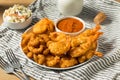 Homemade Deep Fried Shrimp Platter