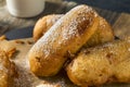 Homemade Deep Fried Yellow Sponge Snack Cakes