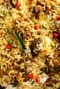 Indian chicken  biriyani - traditional recipes. Royalty Free Stock Photo