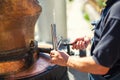 Homemade distillery for making brandy