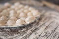 Homemade dumpling on the plate Royalty Free Stock Photo