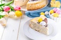 Homemade Easter cheesecake