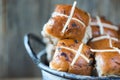 Homemade Easterhot cross buns