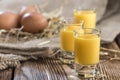 Homemade Egg Liqueur Royalty Free Stock Photo