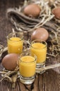 Homemade Egg Liqueur Royalty Free Stock Photo