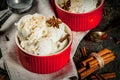 Homemade Eggnog Ice Cream